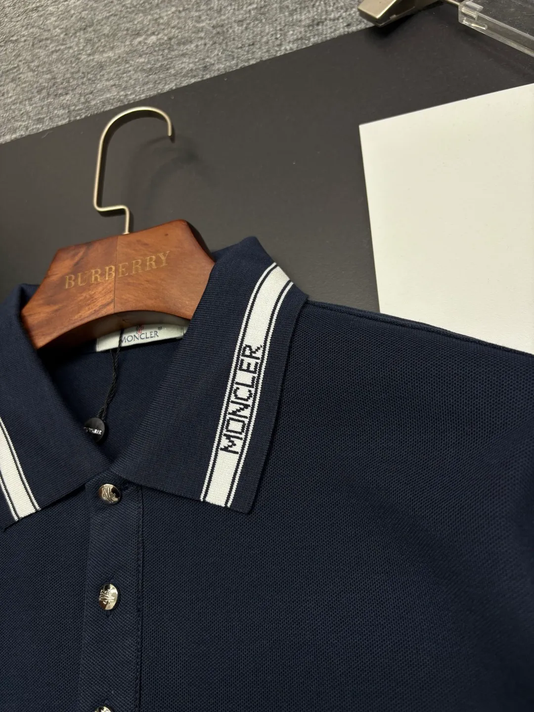 MONCLER New Arrival Polo Same Style 260 ， Factory New Arrival Versatile : Black White Royal Blue Size：M-3XL